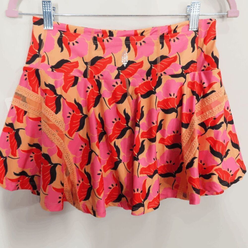 Free People Movement Pleats And Thank You Clementine Combo Printed Skort Large